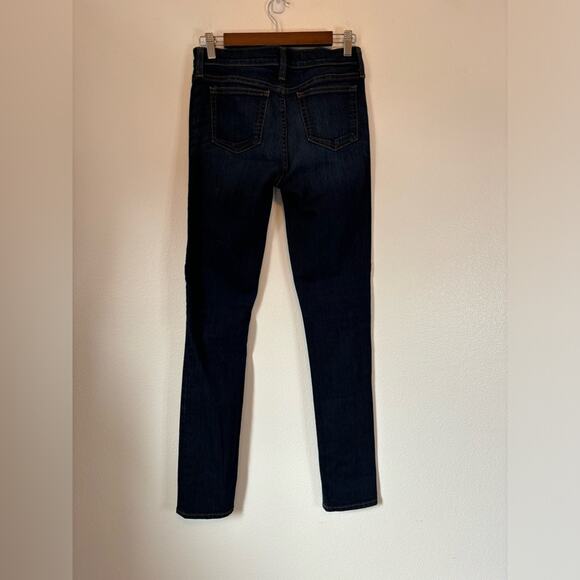 J. Crew REID Sexy Slimming Dark Wash Mid-Rise Skinny Stretch Denim Jeans Size 27 - Picture 4 of 8